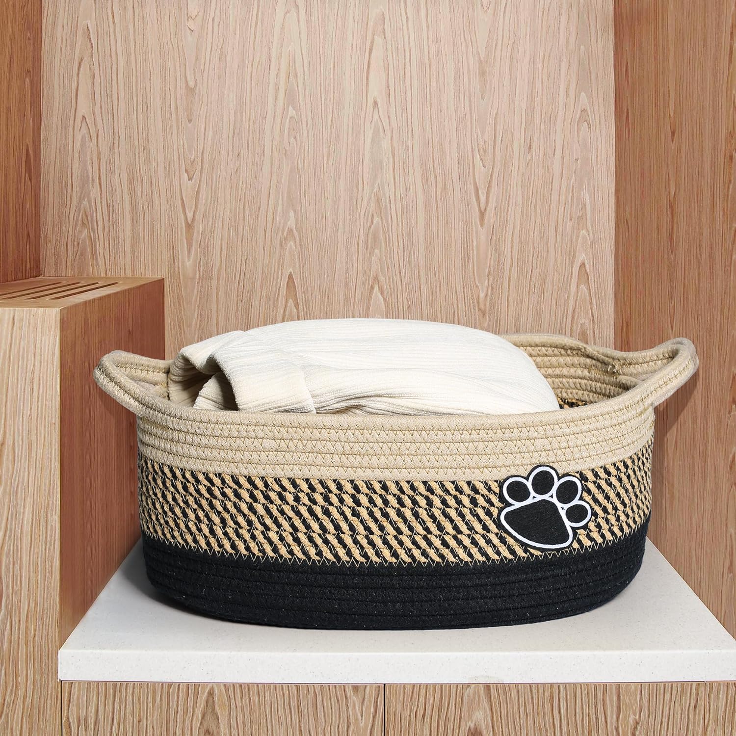 Handmade Woven Dog Basket