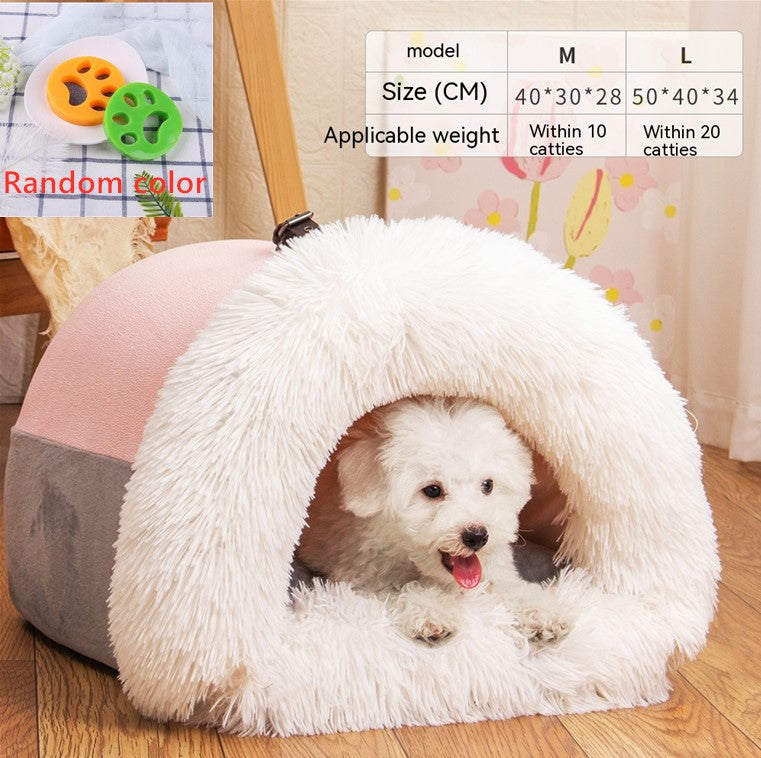 New Splice Portable Pet Nest Portable Autumn And Winter Warm - Compagnons de Vie