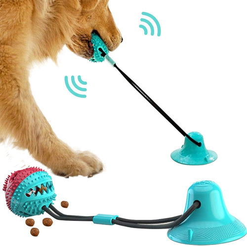 Dog Toys Silicon Suction Cup Tug Interactive Dog Ball - Compagnons de Vie