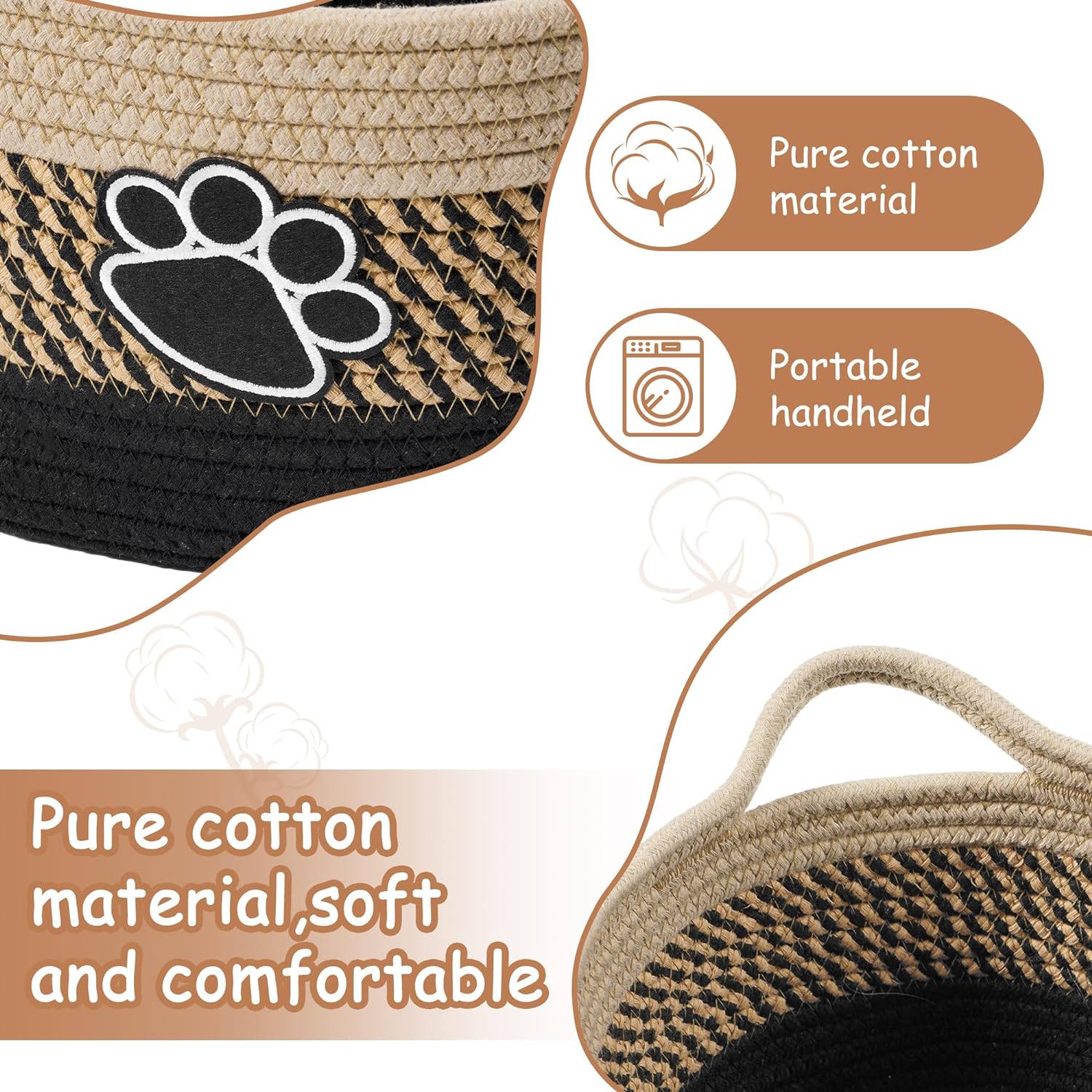 Handmade Woven Dog Basket